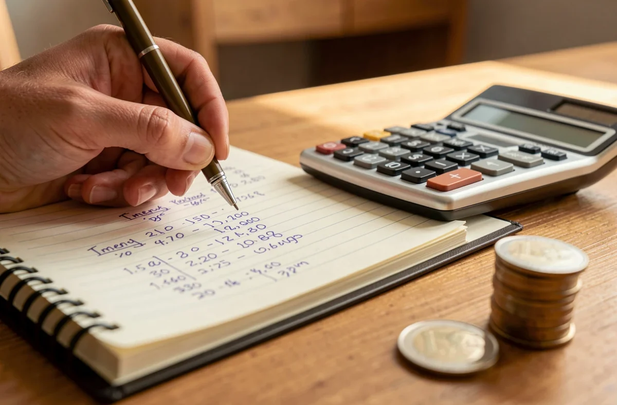 Calcul des intérêts d'un compte épargne avec une calculatrice